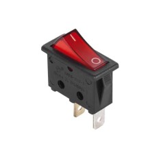 Intrerupator cu retinere 2 pini 16A 250V ON-OFF rosu