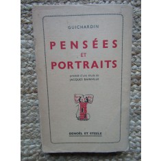 PENSEES et PORTRAITS - GUICHARDIN Fran&ccedil;ois