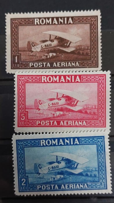 Romania 1928 - C.Raiu,fil.orizontal MNH