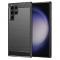 Husa pentru Samsung Galaxy S23 Ultra, Techsuit Carbon Silicone, Black