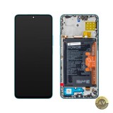 Display cu Touchscreen Honor 90 Lite / X8a cu Rama si Acumulator Albastru (Cyan Lake) Service Pack 0235AEUJ