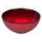 Bol Craciun, Model Reliefat, Culoare Rosu, Material Sticla, Capacitate 550ml, Diametru 15cm, Inaltime 7cm