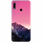 Husa silicon pentru Huawei P Smart 2019, Mountain Peak Pink Gradient Effect