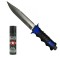 Set supravietuire IdeallStore&reg;, cutit survival 35 cm si spray jet 60 ml