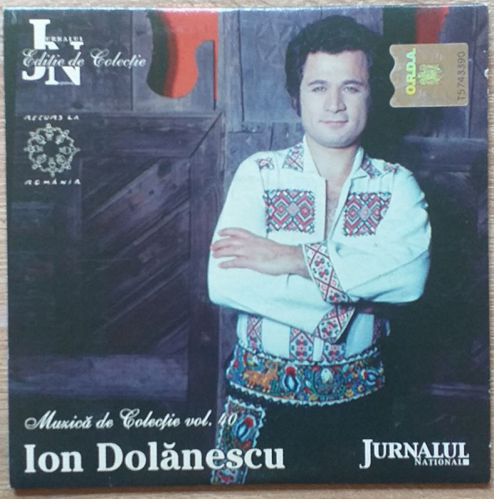 CD Ion Dolanescu Muzica de colectie vol 40 Jurnalul National