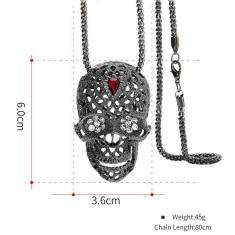 Pandantiv / Lantisor scheleton,negru sau silver foto