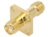 Adaptor SMA Mamă x2 PTFE 50&Omega; Aurit