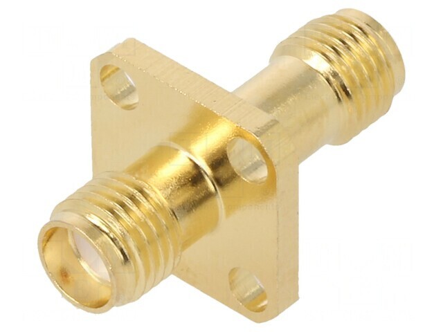 Adaptor SMA Mamă x2 PTFE 50&Omega; Aurit