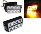 8 Led 12v 24v Lumina de intermitenta stroboscopica Rand Dublu Orange