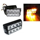 8 Led 12v 24v Lumina de intermitenta stroboscopica Rand Dublu Orange