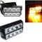 8 Led 12v 24v Lumina de intermitenta stroboscopica Rand Dublu Orange