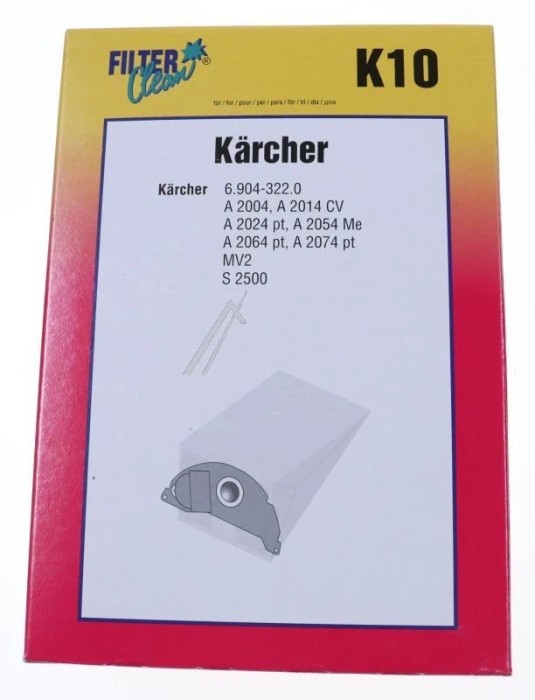 K10 SAC ASPIRATOR 4 BUC 000773-K pentru aspirator FILTERCLEAN
