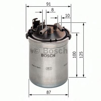 Filtru combustibil SKODA FABIA I (6Y2) (1999 - 2008) BOSCH 0 450 906 426 foto