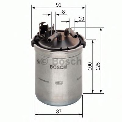 Filtru combustibil SKODA FABIA II (2006 - 2014) BOSCH 0 450 906 426 foto