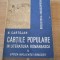 CARTILE POPULARE IN LITERATURA ROMANEASCA - N. CARTOJAN, VOL I, 1938