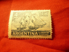 Serie Argentina 1963 - Ziua Marinei - Corabie , 1 valoare foto