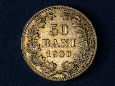 Romania 50 BANI 1900 argint Carol I foto