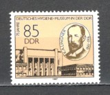 D.D.R.1987 75 ani Muzeul de igiena Dresda SD.542, Nestampilat