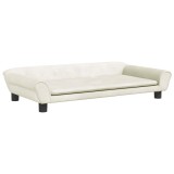 Cumpara ieftin Canapea pentru copii, crem, 100x50x26 cm, catifea