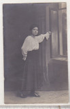 Bnk foto - Portret de femeie - F A Brand Ploesti 1917, Alb-Negru, Romania 1900 - 1950, Portrete