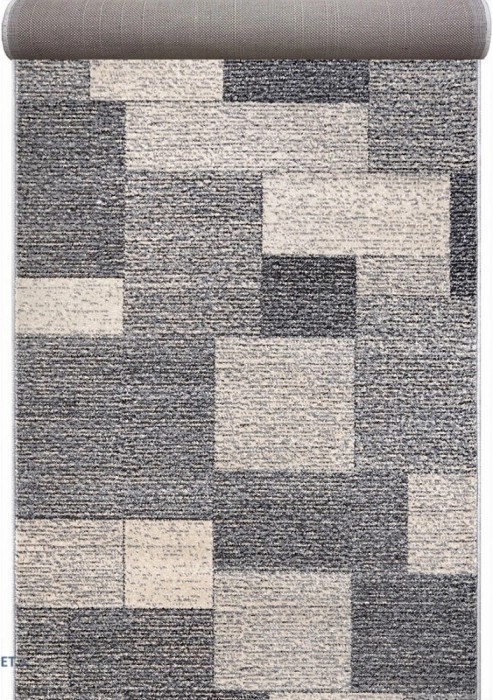 Traversa Covor, Daffi 13027-190, Gri, Latime 100 cm, Diverse Lungimi, 1700 gr/mp