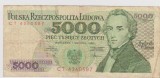 5000 ZLOTI 1988 /POLONIA /F