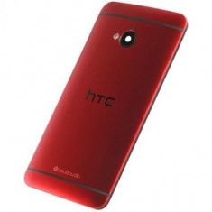 Capac baterie HTC One M7 Original Rosu foto