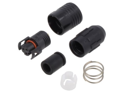 Mufă Circulară HR30 Push-Pull 2A Aurită 3-PIN foto