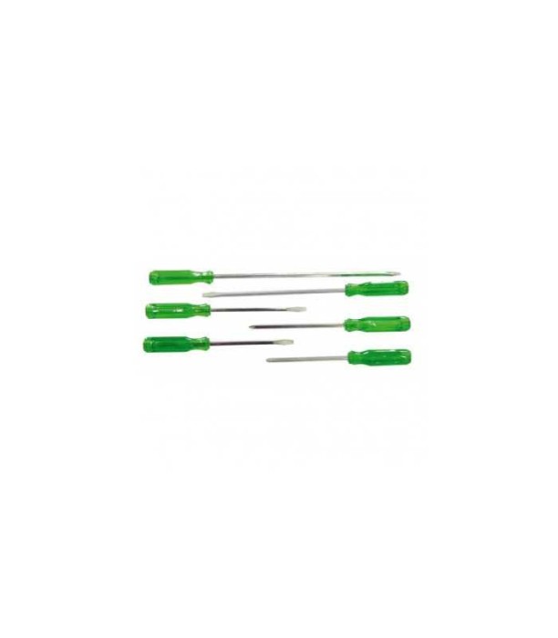 Set surubelnite cu tija patrata - 6 Piese plate 3.5x75 5x100 5x150 6x200 mm cruce PH1x75 PH2x100 mm MEGA