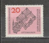 Germania.1964 1200 ani Abatia Benedictina Ottobeuren MG.184, Nestampilat