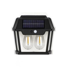 Lampa solara de perete HW 999-2W cu led, inductie si senzor miscare