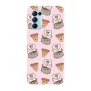 Husa compatibila cu Oppo A96, Viceversa, model Pusheen pizza pattern, Silicon, TPU, Transparent, Carcasa