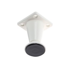 Picioare mobila, universale, reglabile, din plastic, albe, 60 mm, set 4 bucati