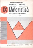 MATEMATICA GEOMETRIE SI TRIGONOMETRIE, MANUAL PENTRU CLASA A IX-A-A. COTA, M. RADO, M. RADUTIU, F. VORNICES-267340