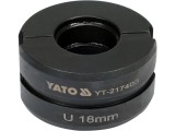 YATO Capat de presare pentru inele interschimbabile, U18 mm compatibile cu YT-21735