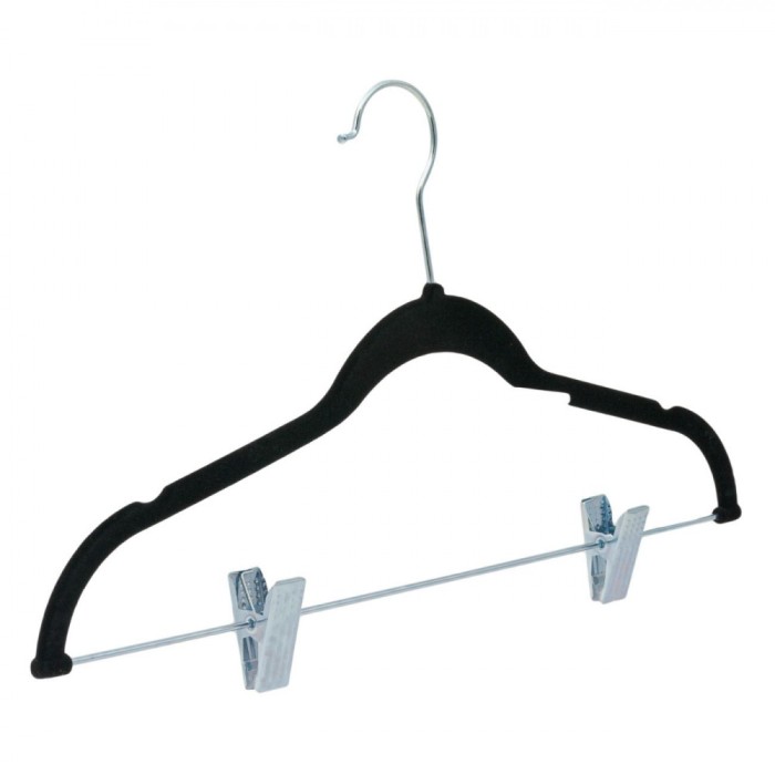 Umeraș Catifelat, Metal, Clips, Negru