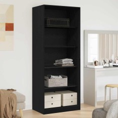 vidaXL Dulap cu raft Stejar negru 80 x 50 x 200 cm Lemn compozit
