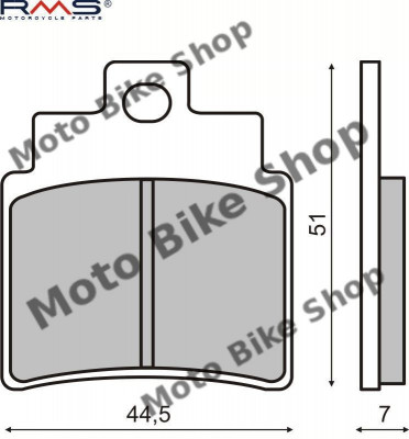 MBS Placute frana Kymco Grand Dink 250 01-04 MCB732, Cod Produs: 225100500RM foto