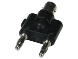 Adaptor CAL TEST 3A 51,2mm banană 4mm mufă x2 BNC soclu 50&Omega;
