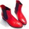 Ghete din piele Red Waxy Dana
