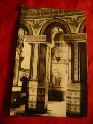 Ilustrata Iasi - Biserica Trei Ierarhi - interior , anii &amp;#039;60 foto