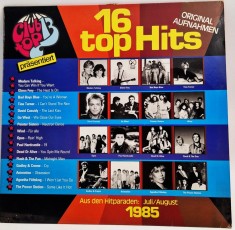 various - 16 Top Hits iulie / august 1985 VG+ / VG+ vinil LP disc muzica pop rock Club Top 13 Germania foto