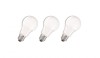 Bec LED OSRAM, Baza E27, Alb Cald (2700 K), LED Classic A, pachet de 3 - RESIGILAT