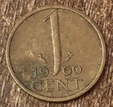 C50 - Moneda foarte veche - Olanda - 1cent - 1960