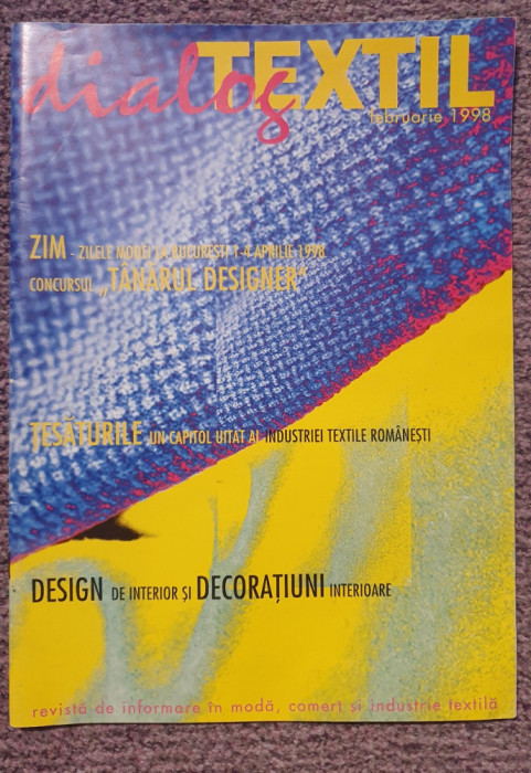Revista Dialog Textil, Februarie 1998, 48 pagini