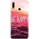 Husa silicon pentru Huawei P Smart 2019, Be Happy Puffy Clouds