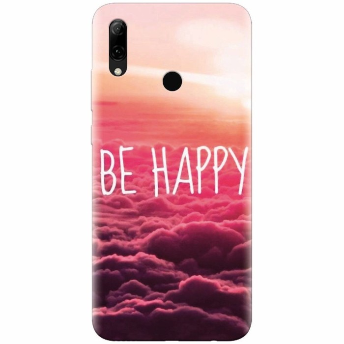 Husa silicon pentru Huawei P Smart 2019, Be Happy Puffy Clouds