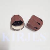 Set rezerve abrazive cap sferic mic (2 buc) 20x17 mm, Manșon abraziv pentru suporturi gonflabile Kirjes, granulație K 320