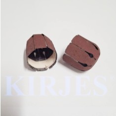 Set rezerve abrazive cap sferic mic (2 buc) 20x17 mm, Manșon abraziv pentru suporturi gonflabile Kirjes, granulație K 320
