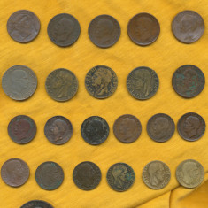 30 monede Italia - centesimi Vittorio Emanuele III